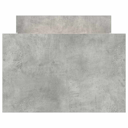 Giroletto con Testiera e Pediera Grigio Cemento 75x190 cm - homemem39