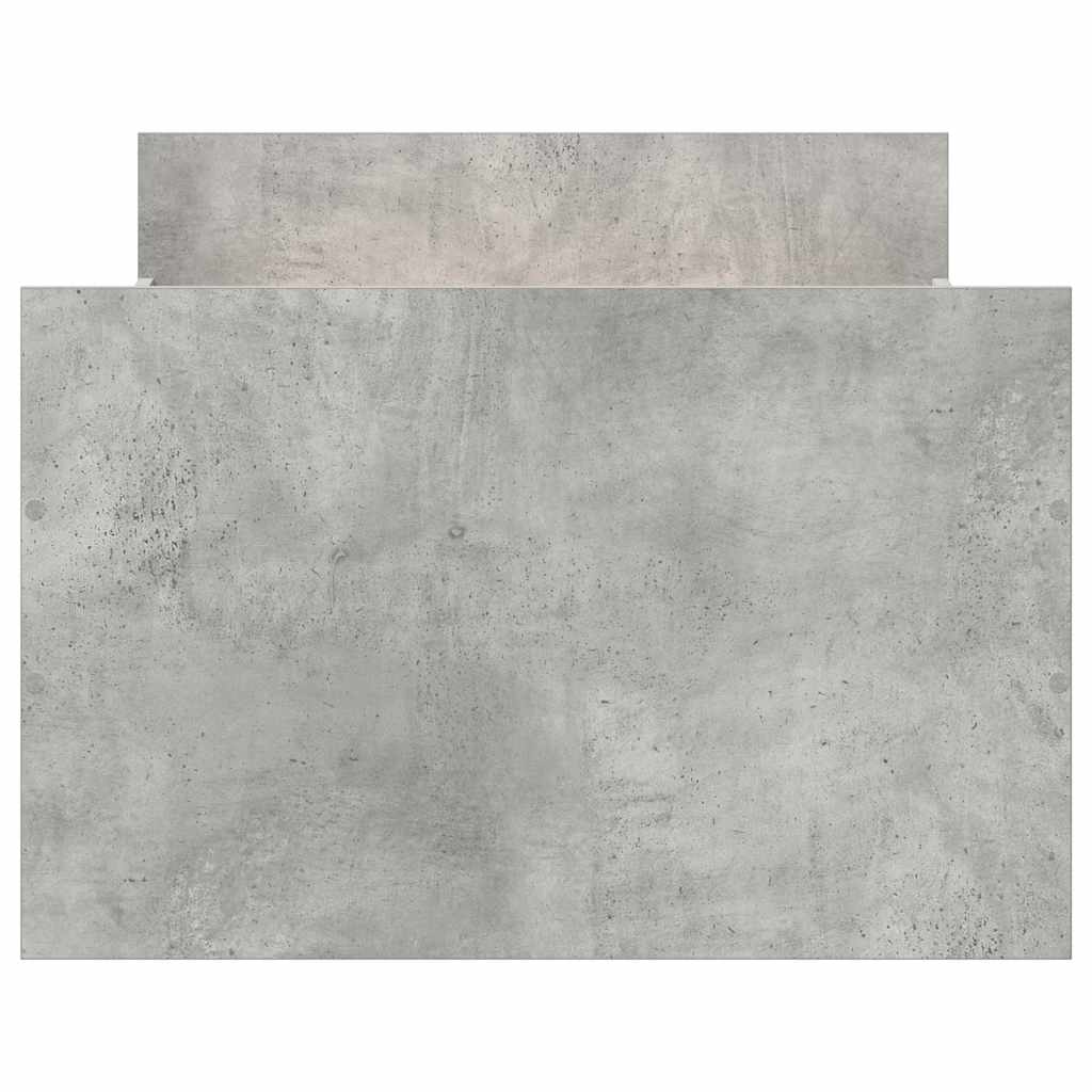 Giroletto con Testiera e Pediera Grigio Cemento 75x190 cm