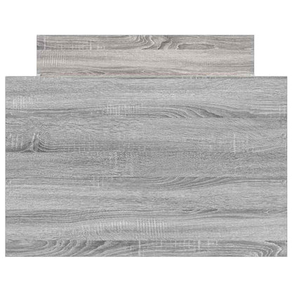Giroletto con Testiera e Pediera Grigio Sonoma 75x190 cm | homemem39