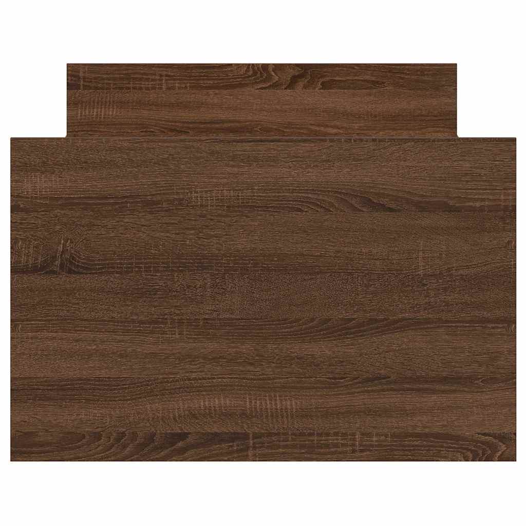Giroletto con Testiera e Pediera Rovere Marrone 75x190 cm