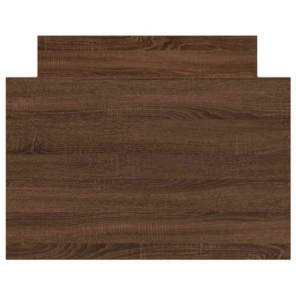 Giroletto con Testiera e Pediera Rovere Marrone 75x190 cm