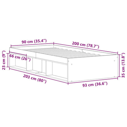 Giroletto Rovere Fumo 90x200 cm | homemem39