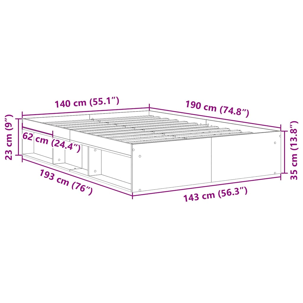 Giroletto Grigio Sonoma 140x190 cm | homemem39