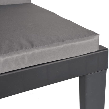 Set Salotto da Giardino 3 pz con Cuscini Antracite in PP | homemem39