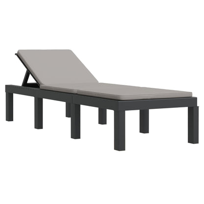Set Salotto da Giardino 3 pz con Cuscini Antracite in PP | homemem39