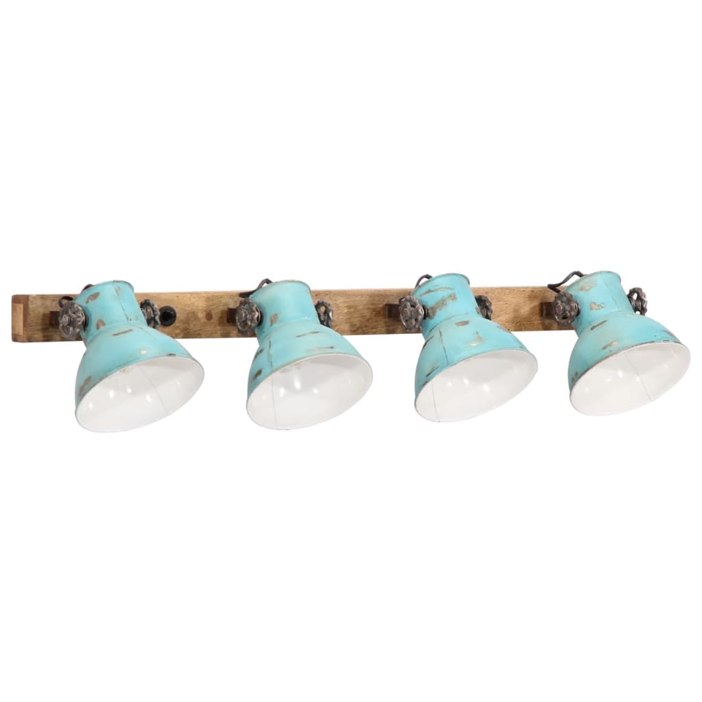 Lampada a Parete 25 W Blu Anticato 90x25 cm E27 | homemem39