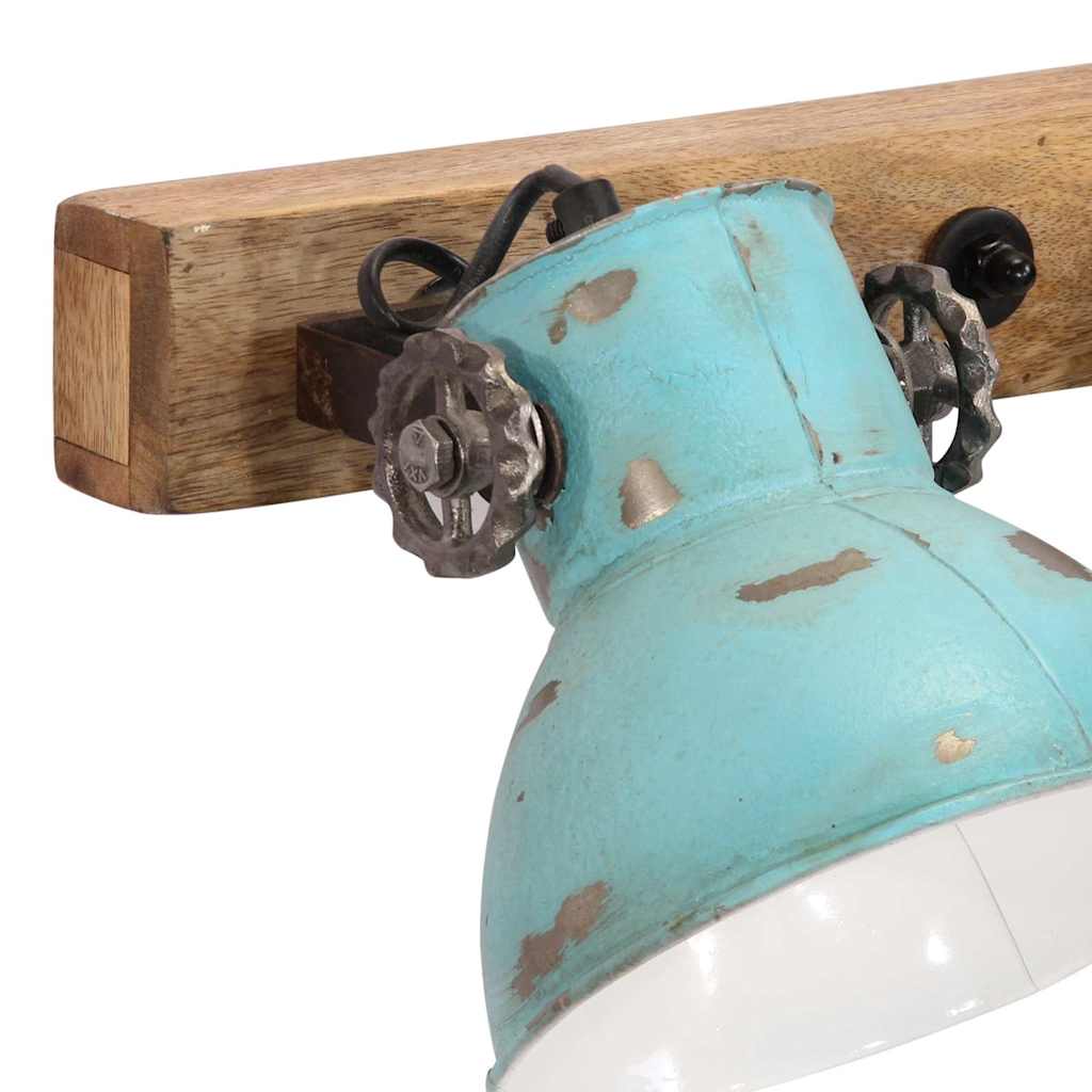 Lampada a Parete 25 W Blu Anticato 90x25 cm E27 | homemem39