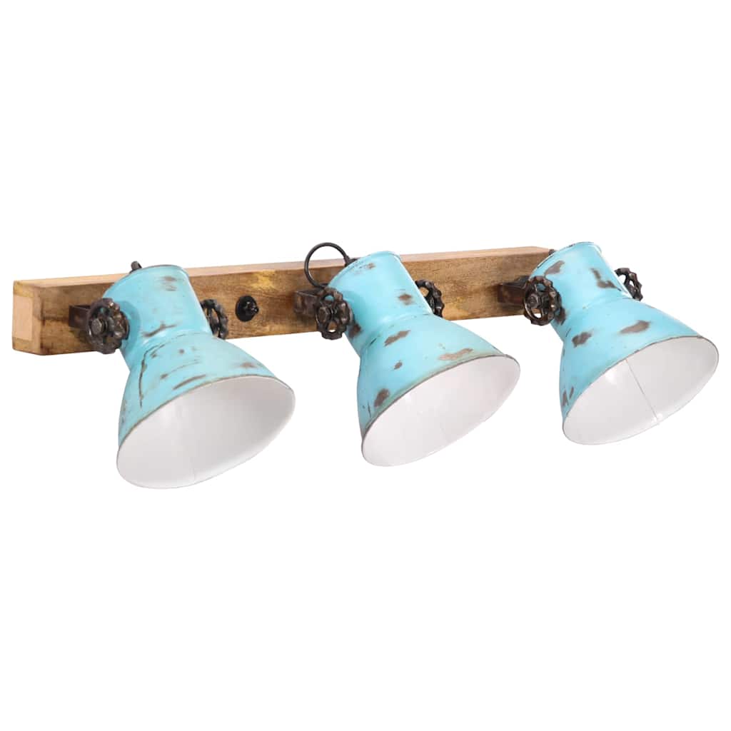 Lampada a Parete 25 W Blu Anticato 65x25 cm E27 | homemem39