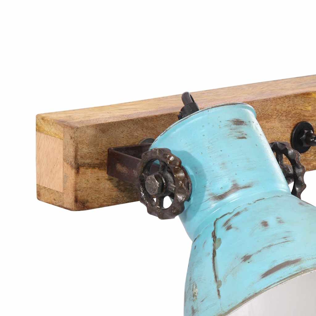 Lampada a Parete 25 W Blu Anticato 65x25 cm E27 | homemem39