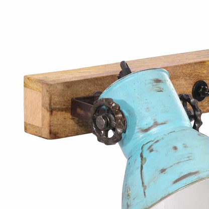 Lampada a Parete 25 W Blu Anticato 65x25 cm E27 | homemem39