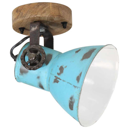 Lampada a Parete 25 W Blu Anticato 11,5x11,5x25 cm E27 | homemem39