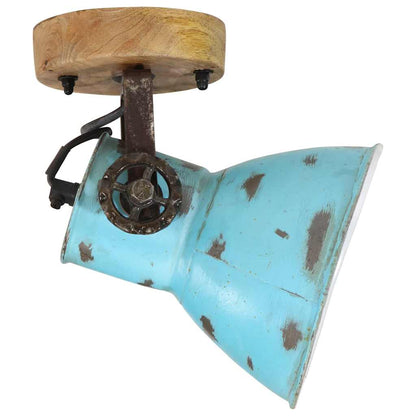 Lampada a Parete 25 W Blu Anticato 11,5x11,5x25 cm E27 | homemem39