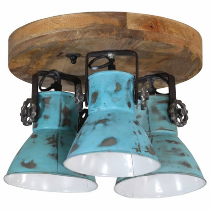 Lampada da Soffitto 25 W Blu Anticato 35x35x25 cm E27 | homemem39