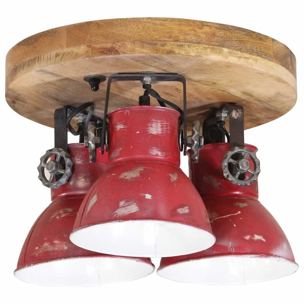 Lampada da Soffitto 25 W Rosso Anticato 35x35x25 cm E27 | homemem39