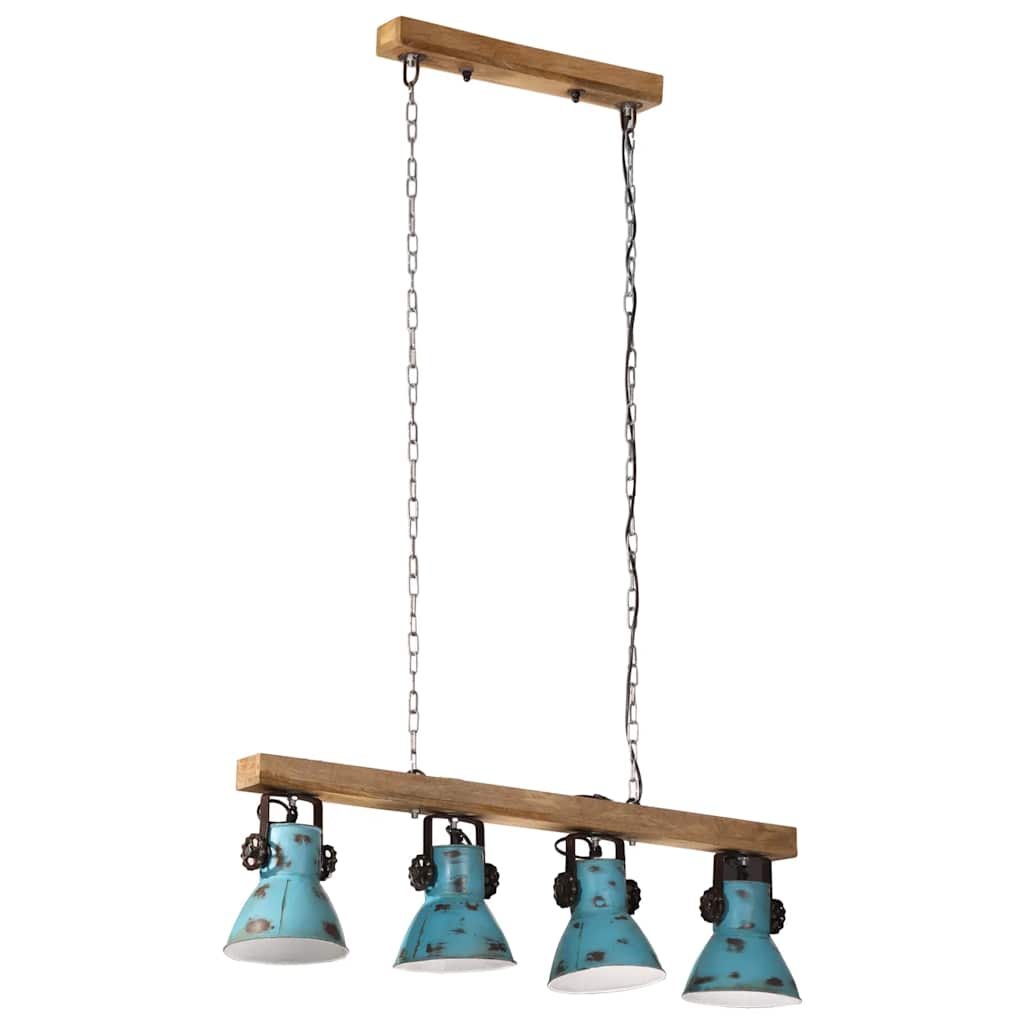 Lampada da Soffitto 25 W Blu Anticato 90x24x111 cm E27 | homemem39