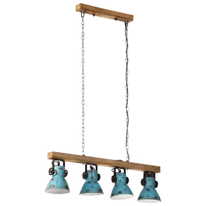 Lampada da Soffitto 25 W Blu Anticato 90x24x111 cm E27 | homemem39