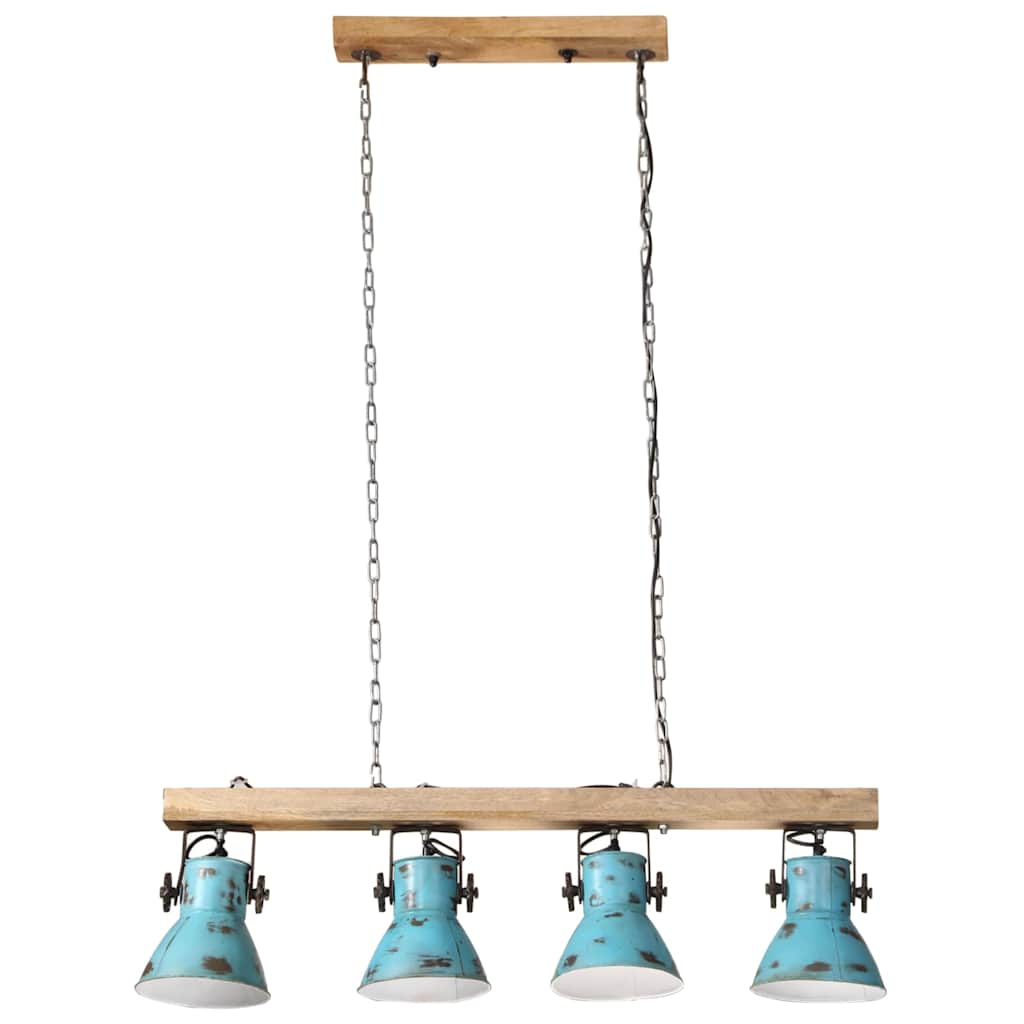 Lampada da Soffitto 25 W Blu Anticato 90x24x111 cm E27 | homemem39