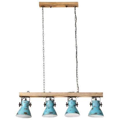 Lampada da Soffitto 25 W Blu Anticato 90x24x111 cm E27 | homemem39