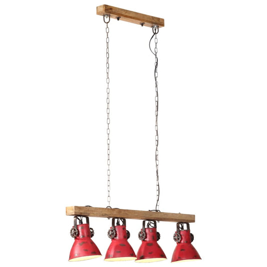 Lampada da Soffitto 25 W Rosso Anticato 90x24x111 cm E27 - homemem39