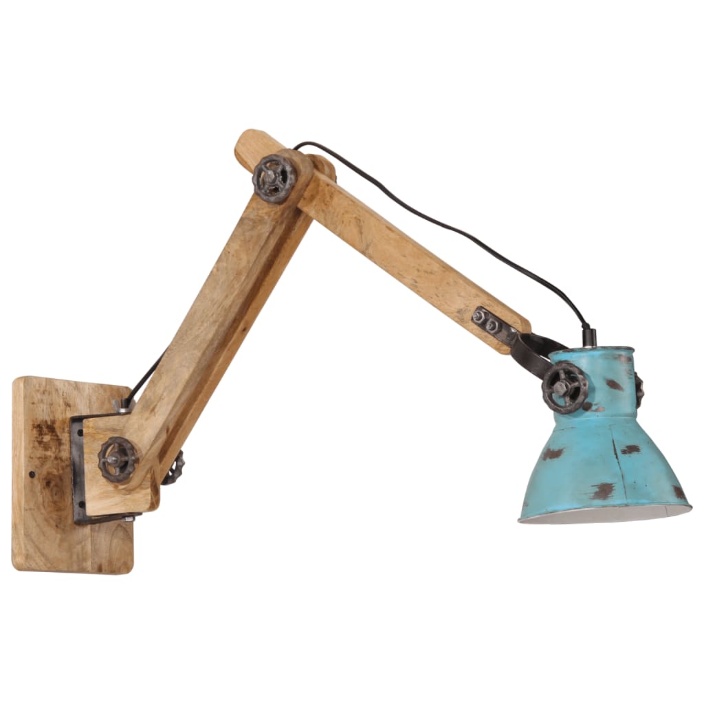 Lampada a Parete 25 W Blu Anticato 96x15x20 cm E27 | homemem39