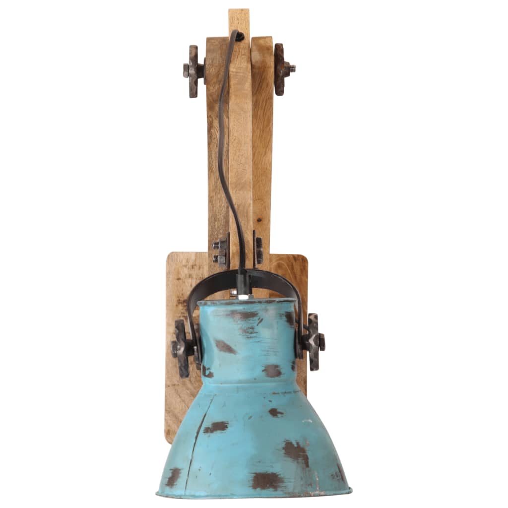 Lampada a Parete 25 W Blu Anticato 96x15x20 cm E27 | homemem39