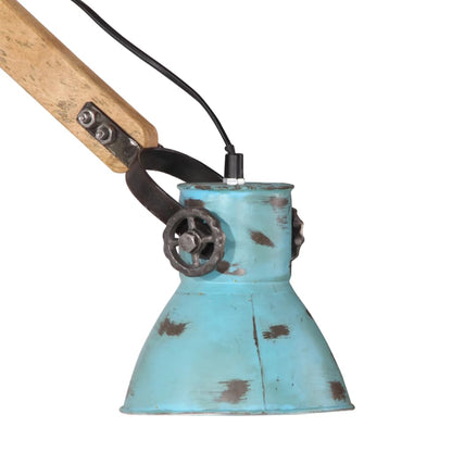 Lampada a Parete 25 W Blu Anticato 96x15x20 cm E27 | homemem39