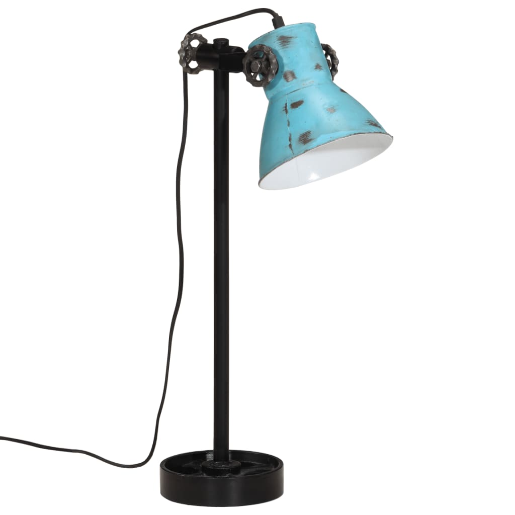 Lampada da Scrivania 25 W Blu Anticato 15x15x55 cm E27