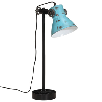 Lampada da Scrivania 25 W Blu Anticato 15x15x55 cm E27