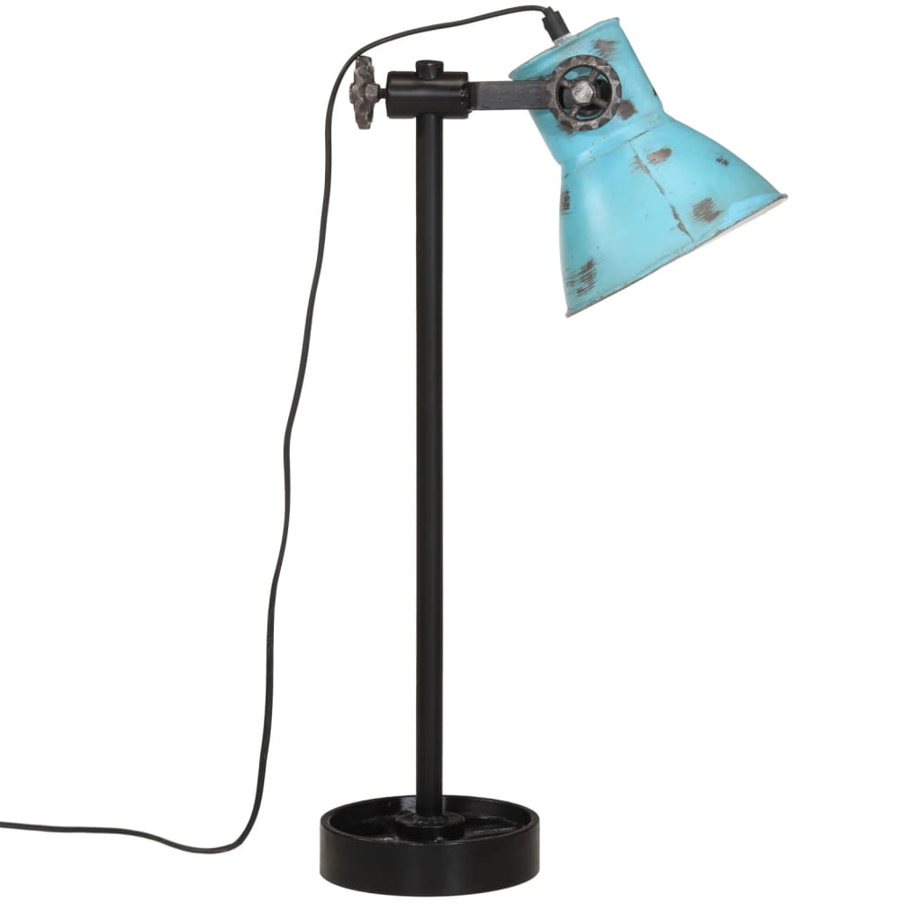 Lampada da Scrivania 25 W Blu Anticato 15x15x55 cm E27