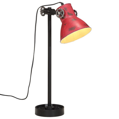 Lampada da Scrivania 25 W Rosso Anticato 15x15x55 cm E27 - homemem39