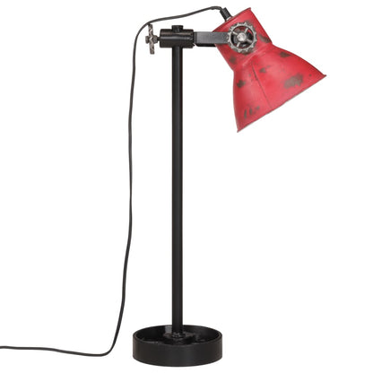 Lampada da Scrivania 25 W Rosso Anticato 15x15x55 cm E27 - homemem39