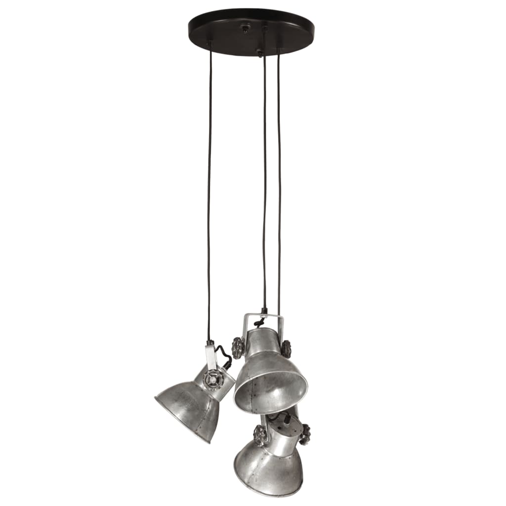 Lampada Pensile 25 W Argento Vintage 30x30x100 cm E27