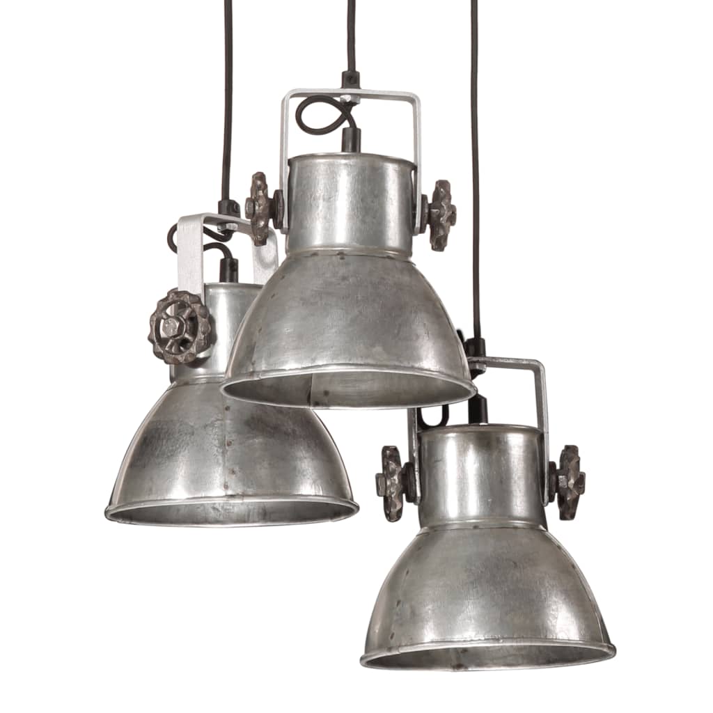 Lampada Pensile 25 W Argento Vintage 30x30x100 cm E27