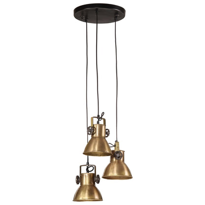 Lampada Pensile 25 W Ottone Anticato 30x30x100 cm E27