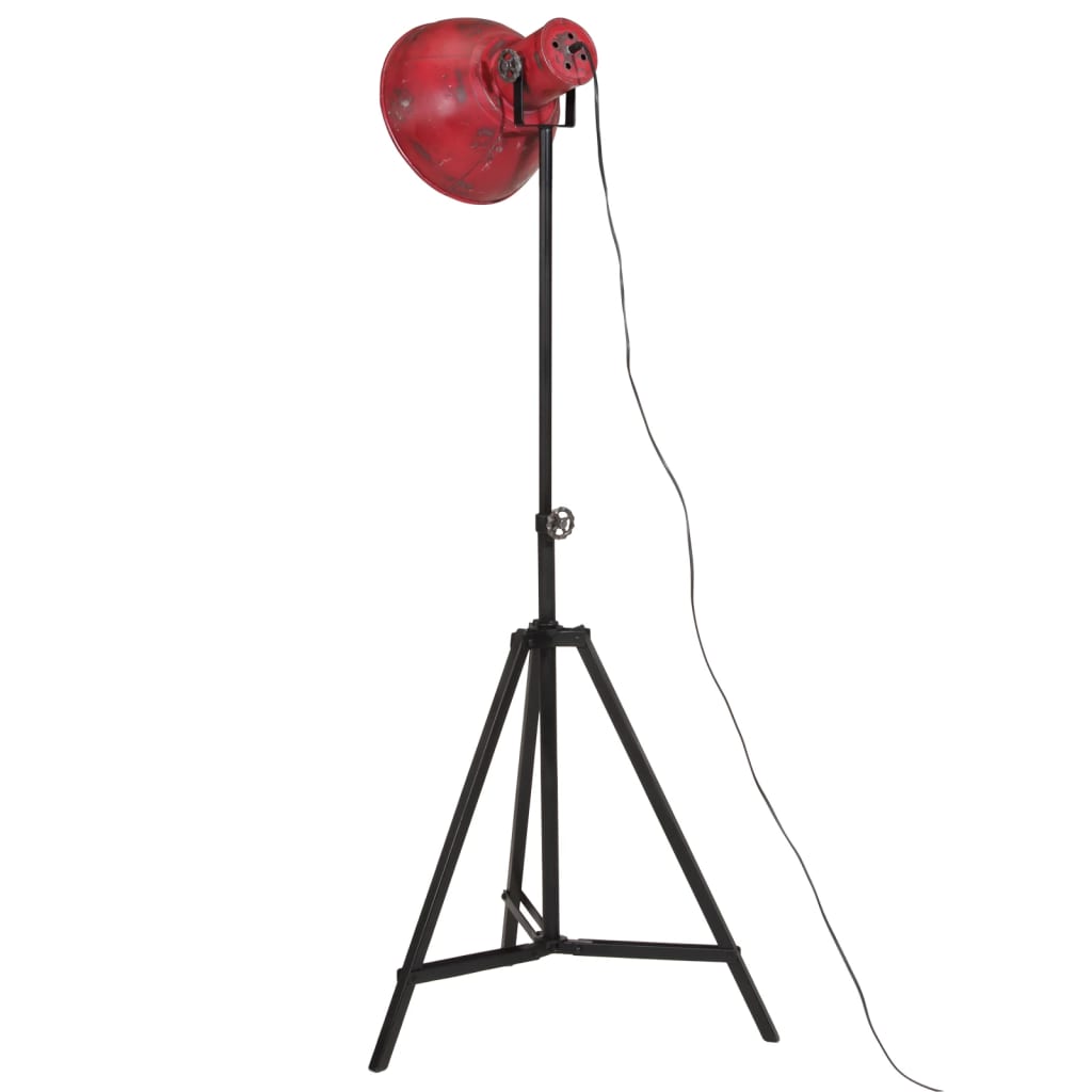 Lampada da Terra 25 W Rosso Anticato 61x61x90/150 cm E27 - homemem39