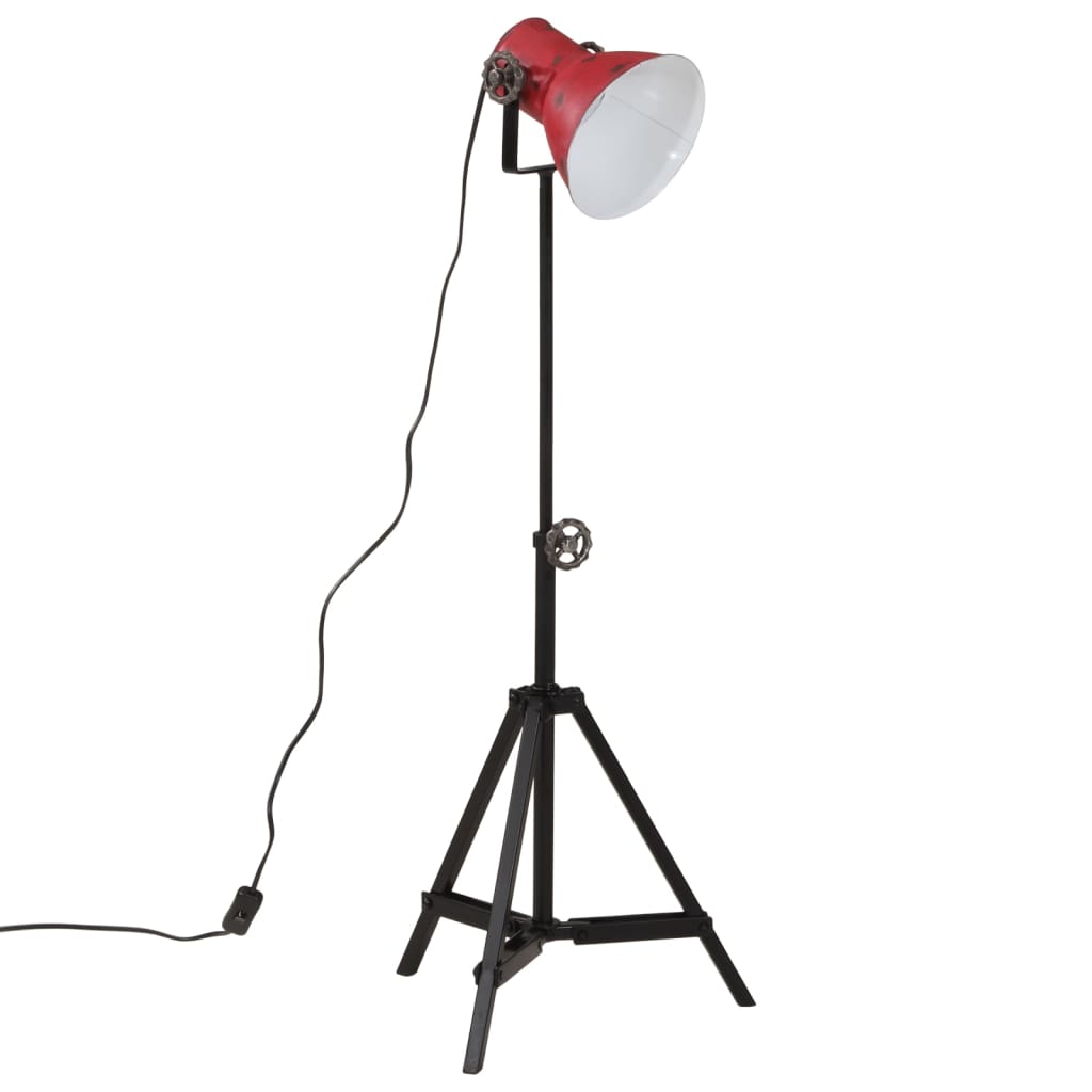 Lampada da Terra 25 W Rosso Anticato 35x35x65/95 cm E27 - homemem39