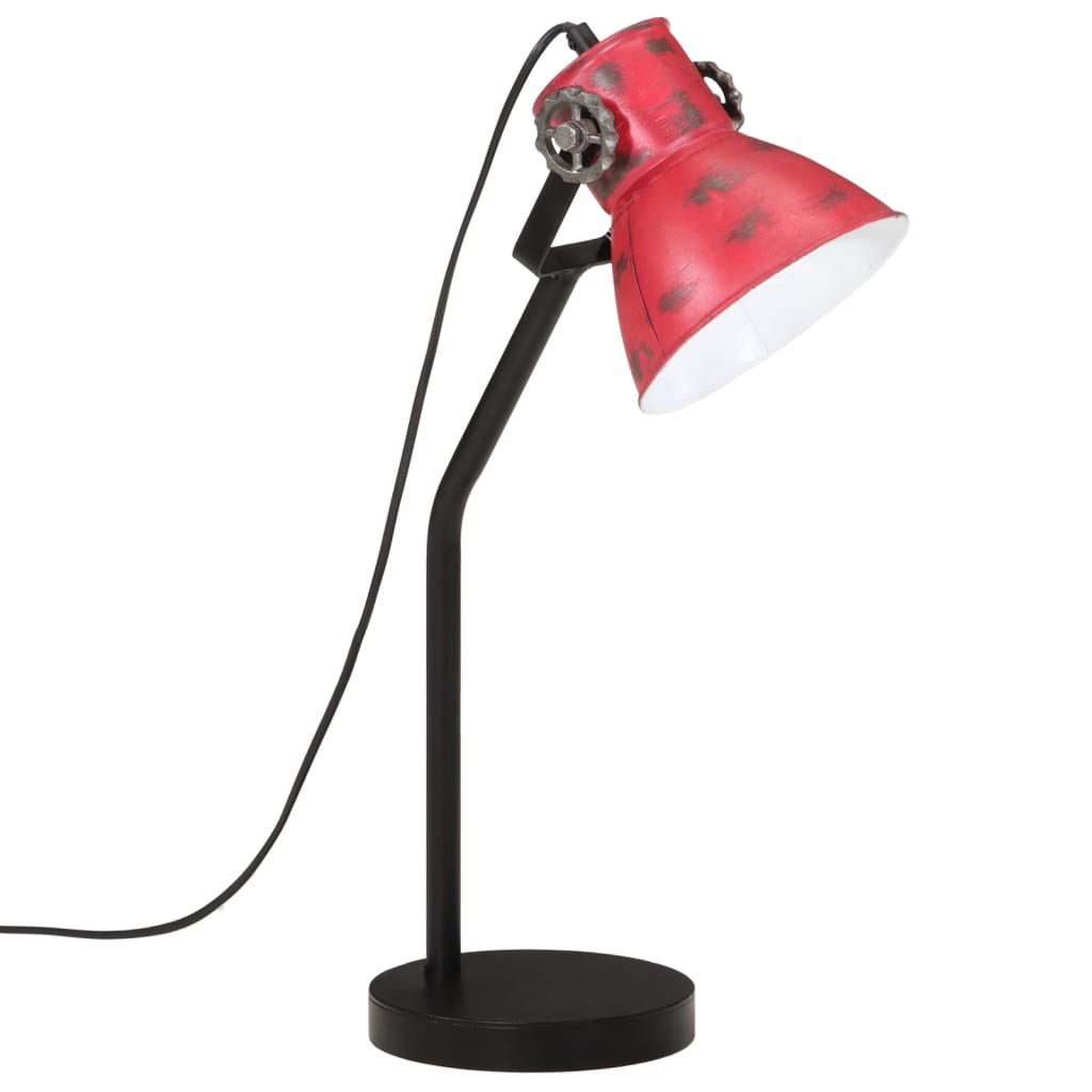 Lampada da Scrivania 25 W Rosso Anticato 17x17x60 cm E27 - homemem39