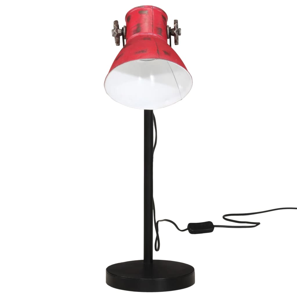 Lampada da Scrivania 25 W Rosso Anticato 17x17x60 cm E27 - homemem39