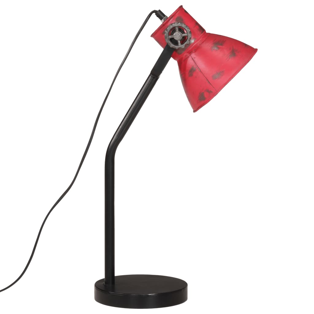 Lampada da Scrivania 25 W Rosso Anticato 17x17x60 cm E27 - homemem39