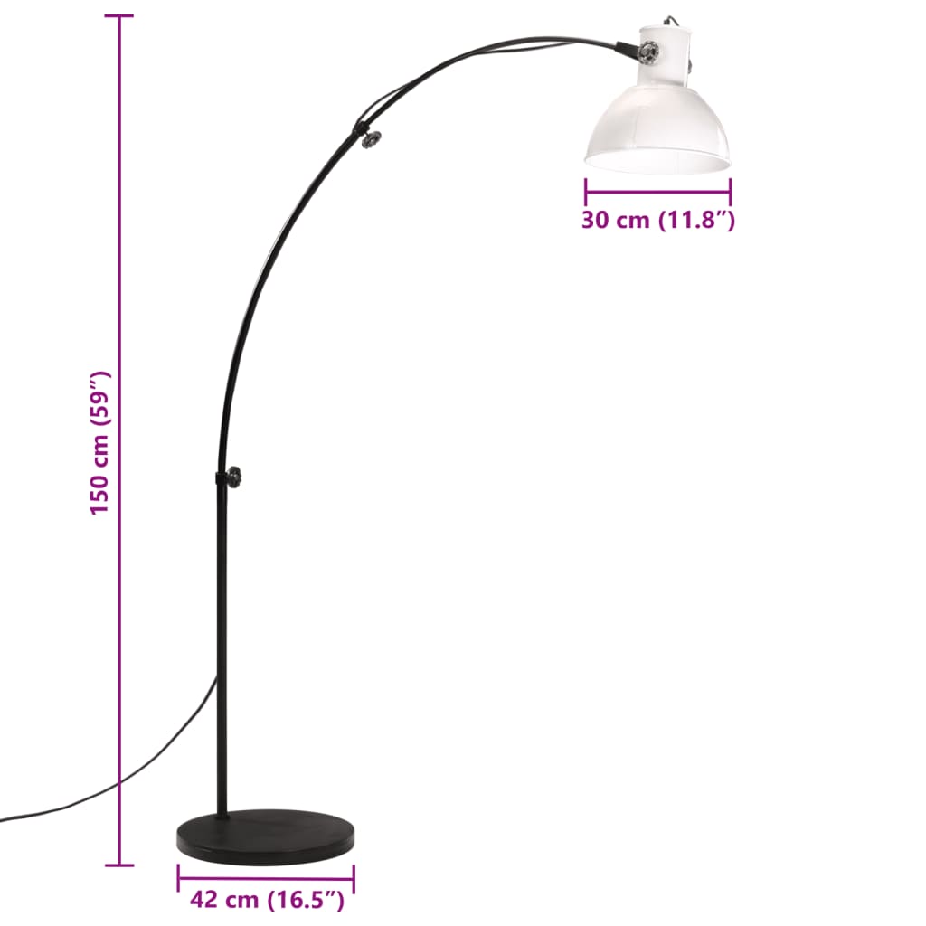 Lampada da Terra 25 W Bianca 150 cm E27 - homemem39