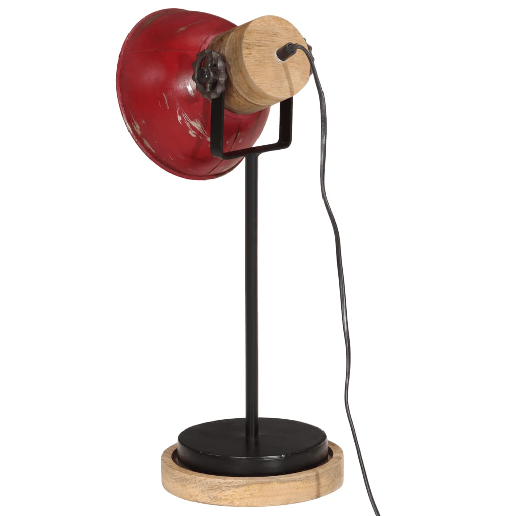 Lampada da Scrivania 25 W Rosso Anticato 17x17x50 cm E27 - homemem39