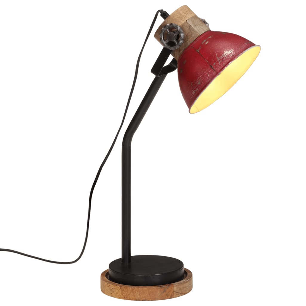 Lampada da Scrivania 25 W Rosso Anticato 18x18x60 cm E27 - homemem39