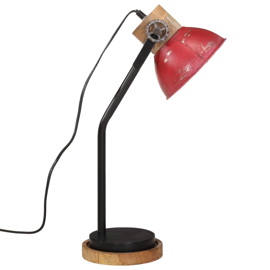 Lampada da Scrivania 25 W Rosso Anticato 18x18x60 cm E27 - homemem39