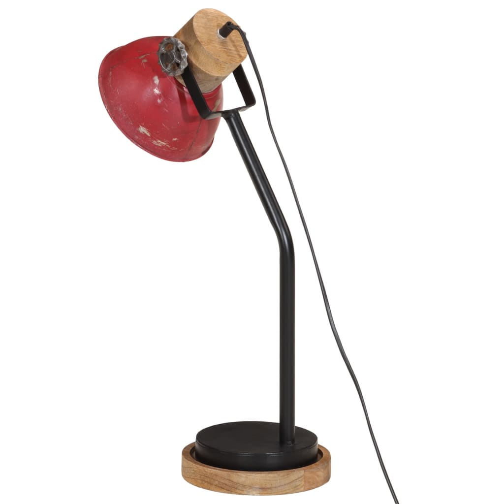 Lampada da Scrivania 25 W Rosso Anticato 18x18x60 cm E27 - homemem39