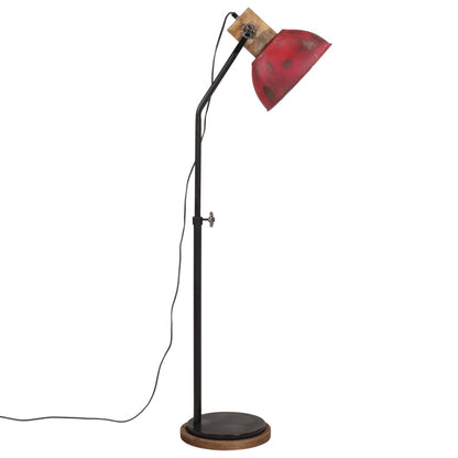 Lampada da Terra 25 W Rosso Anticato 30x30x100-150 cm E27 - homemem39