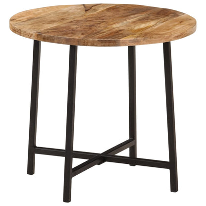 Tavolo da Salotto 45x45x40cm in Legno Massello di Mango e Ferro | homemem39