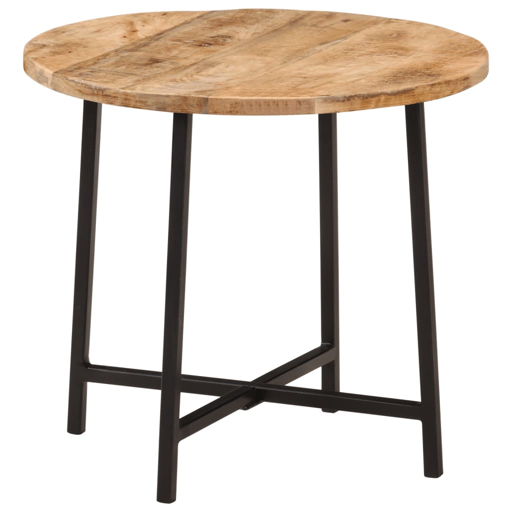 Tavolo da Salotto 45x45x40cm in Legno Massello di Mango e Ferro | homemem39