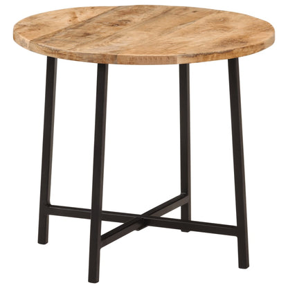 Tavolo da Salotto 45x45x40cm in Legno Massello di Mango e Ferro | homemem39