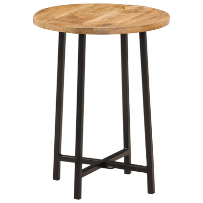 Tavolino da Salotto 35x35x45 cm Legno Massello Mango e Ferro | homemem39