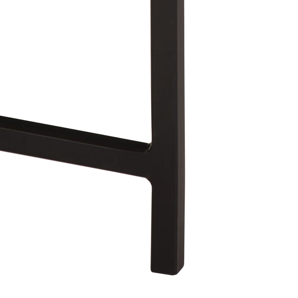 Tavolino da Salotto 35x35x45 cm Legno Massello Mango e Ferro | homemem39